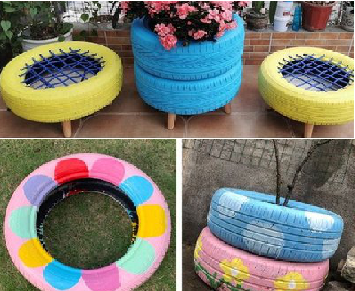  商城墙体彩绘-变废为宝