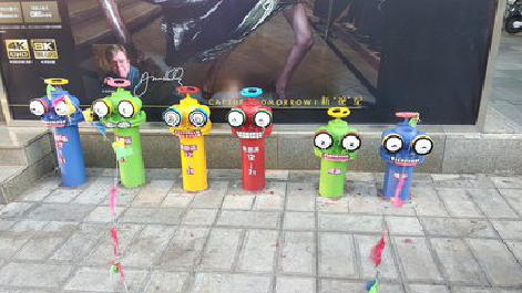  商城商业区彩绘