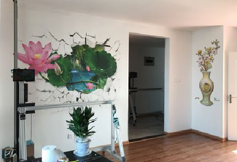  商城墙体彩绘相比墙纸的优势。