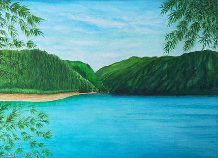  商城在墙绘中，如何绘画绿水青山？